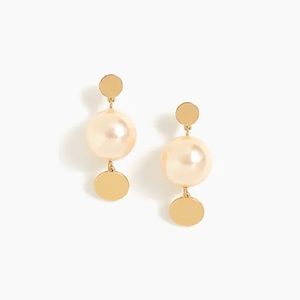 NWT J. Crew Pearl Drop Earrings